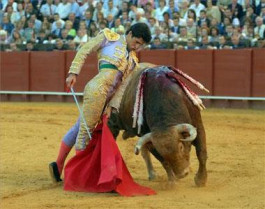 El torero de Torrejoncillo, Emilio De Justo, abrió la puerta grande de la plaza de toros de la ciudad de Cáceres