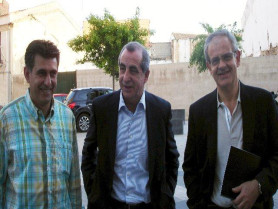 Ferreira agradece a empresarios y sindicatos en Miajadas su apuesta por el pacto social