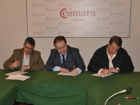 FEP, FEC y UPTA presentan una candidatura conjunta al Pleno de la Cámara de Comercio de Cáceres