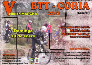 La Concejalía de Deportes de Coria organiza para el 29 de enero una ruta en bici  por la comarca