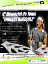 San Vicente de Alcántara acoge hasta septiembre el V Memorial de tenis Enrique Blázquez Entonado