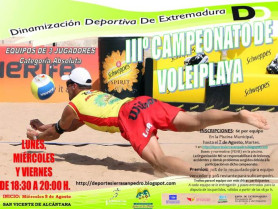 San Vicente de Alcántara desarrolla su plan de dinamización deportiva con encuentros de voley playa