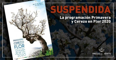 Suspendidos los eventos incluidos en el programa oficial del Cerezo en Flor del Valle del Jerte