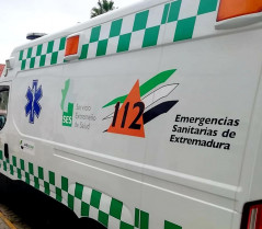 Dos heridos, uno de ellos grave, en un accidente de moto cerca de Logrosán