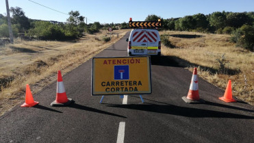 Un tramo de la carretera BA-055 permanecerá cortado al tráfico para vehículos pesados