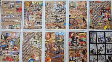 Pedro de las Heras rinde homenaje a la poesía extremeña con una exposición de collages