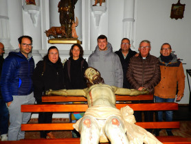 El Cristo del Rosario regresa restaurado y se prepara para una procesión histórica en Ribera del Fresno