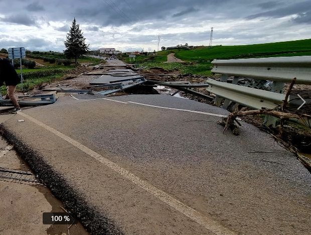 La Junta invierte 1,7 millones en arreglar los daños de las carreteras extremeñas tras las lluvias