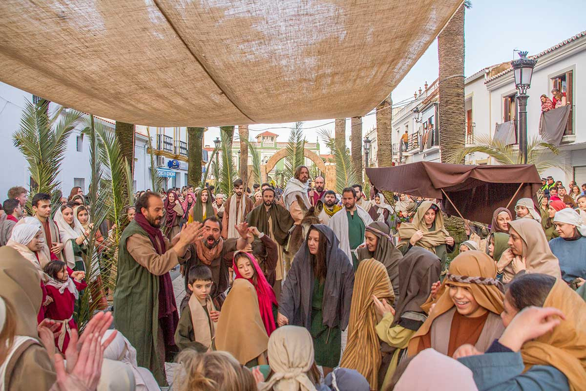 Entrada de Jesús en Jerusalen. Foto Ayto. Oliva de la Frontera
