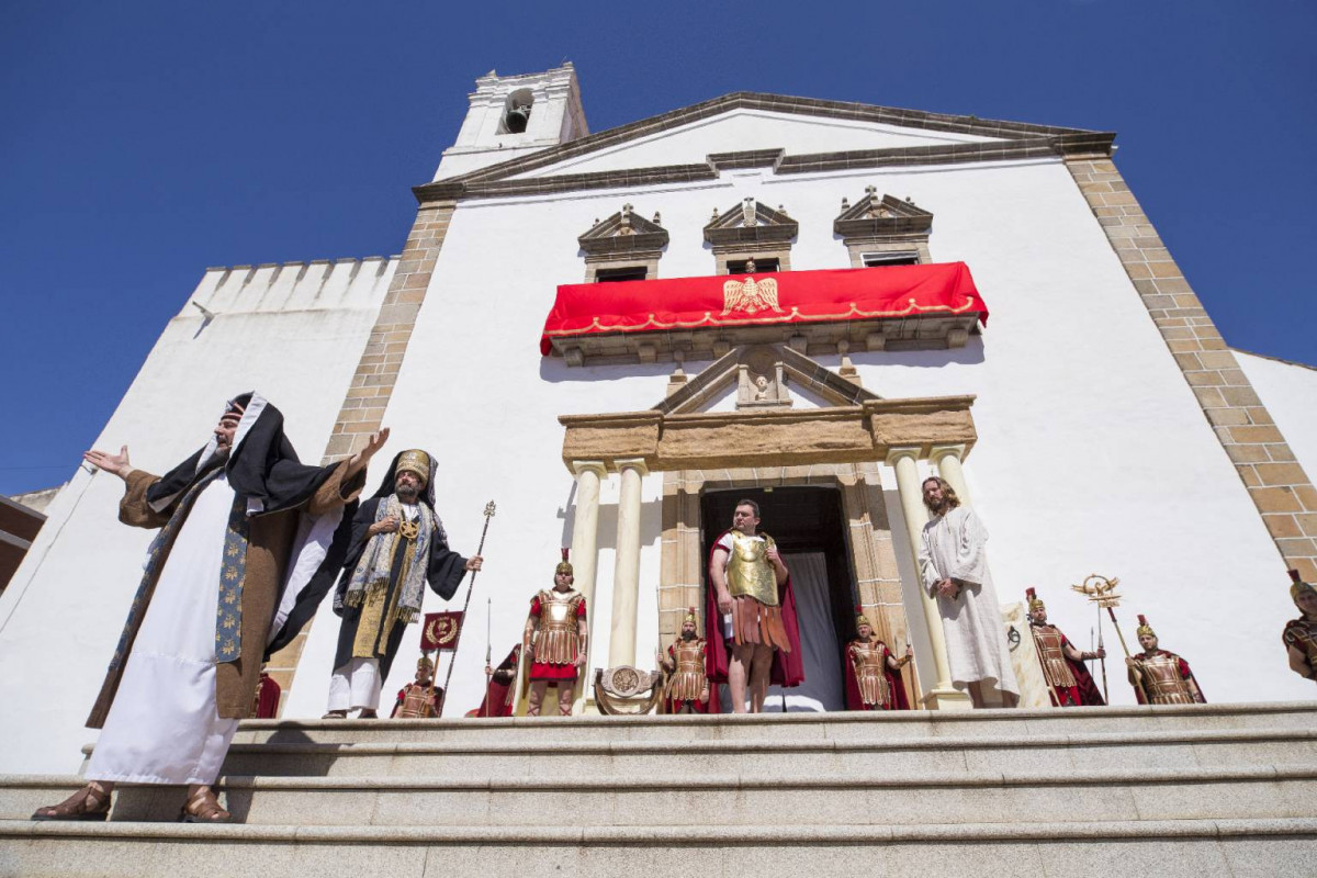 Juicio a Jesús. Foto Ayto de Oliva de la Frontera