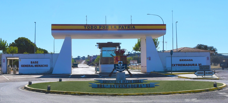 Consternación en San Vicente de Alcántara por la muerte de un militar en la Base General Menacho