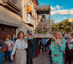 Coria celebra con fervor la llegada de la Virgen de Argeme