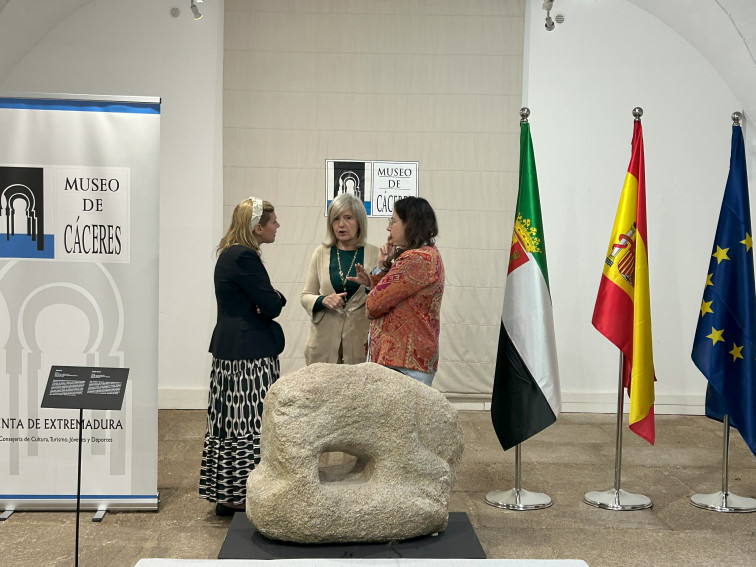 Del fondo del embalse de Valdecañas al museo de Cáceres: el verraco vetón vuelve a Extremadura
