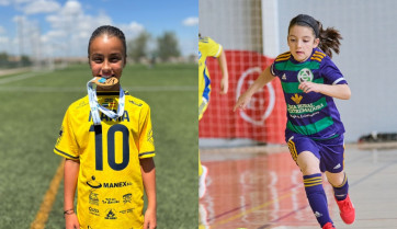 Dos jóvenes deportistas de Ribera del Fresno llevan el fútbol femenino a lo más alto