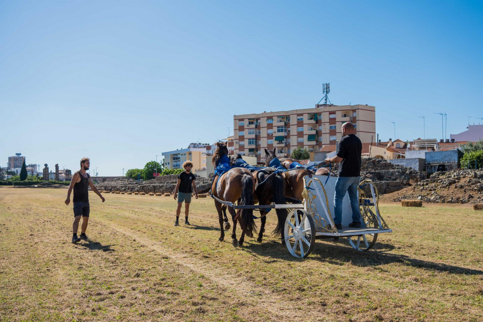 El Circo Romano de Mérida acogerá su primera gran carrera de cuadrigas