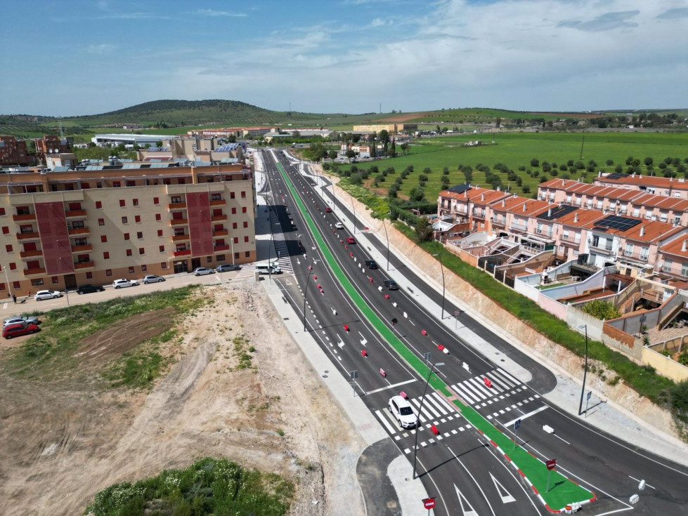El acceso norte a Mérida será más seguro y sostenible con nuevos carriles bici y aceras