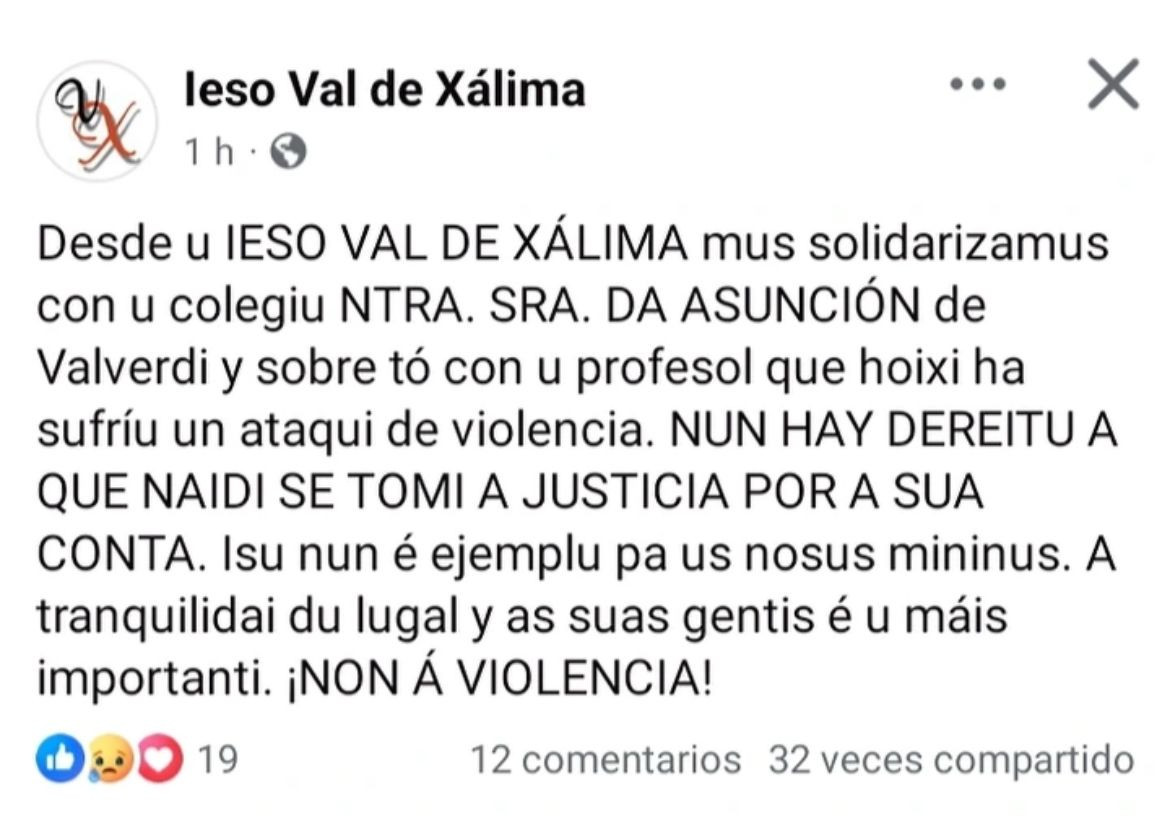 Comunicado IES Val de Xu00e1lima de Valverde del Fresno