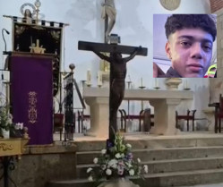 Multitudinario y emotivo adiós en Moraleja a Lincoln Medina, joven de 21 años fallecido en accidente