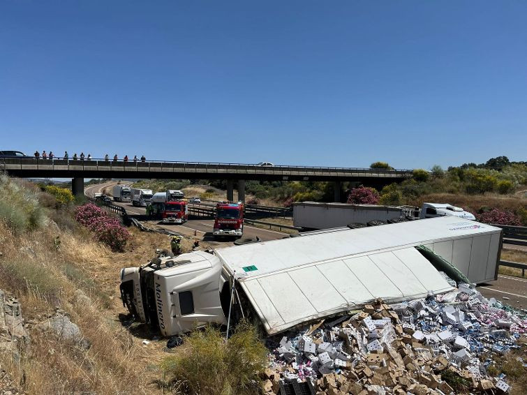 ACCIDENTE CAMION A 5