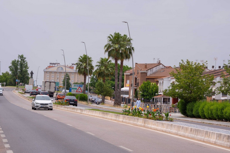 Finalizan las obras en la mediana de la Avenida Reina Sofía de Mérida por 50.000 euros