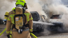 El incendio de un vehículo en Acebo moviliza a los bomberos de Coria