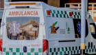 Trasladado al hospital un trabajador tras caer de un andamio