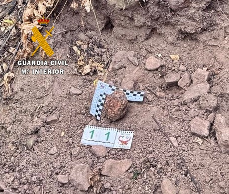 Desactivada una granada de mano perteneciente a la Guerra Civil española