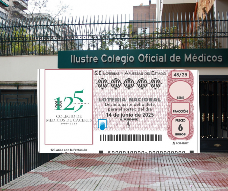 El Colegio de Médicos de Cáceres protagoniza el décimo de la Lotería Nacional de este sábado