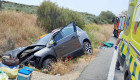 Tres personas heridas y un rescate en carretera tras un accidente en La Vera
