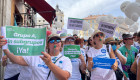 Enfermeras y fisioterapeutas se concentran para exigir la recuperación de sus pagas extraordinarias
