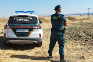 La Guardia Civil investiga la aparición de un cadáver en una finca de Logrosán