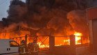 Grave incendio en el polígono El Prado de Mérida obliga a activar el plan de emergencias