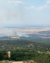 El Infoex activa el nivel 1 en un incendio forestal en el término municipal de Madroñera