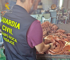 Desarticulado un grupo que robó más de 47.000 metros de cable de cobre en la provincia de Badajoz