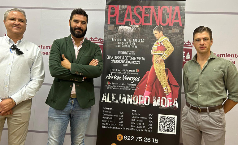 Alejandro Mora lidiará en solitario cuatro toros en Plasencia