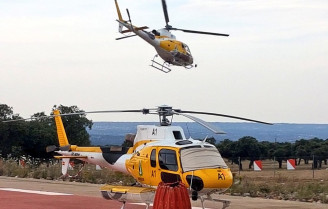 Activado el nivel 1 de peligrosidad en un incendio forestal en Herrera del Duque