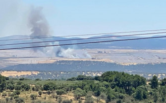 Incendio en la mayor planta solar de Europa situada en la provincia de Cáceres
