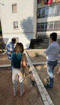 El Ayuntamiento de Cáceres mejora varias plazoletas en la Avenida de la Hispanidad
