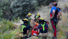 Evacuada en helicóptero una mujer herida mientras practicaba barranquismo en Jerte