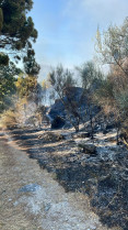 El Infoex trabaja en otro incendio en Sierra de Gata