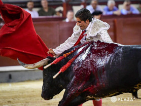 Rafael Cerro destaca en Las Ventas a pesar de haber sido atendido de un 