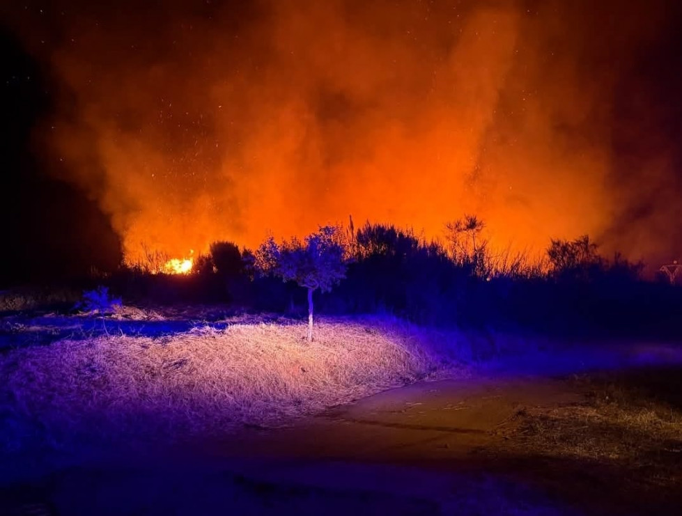 Extinguido el incendio de Perales del Puerto tras la rápida intervención del Infoex y los vecinos