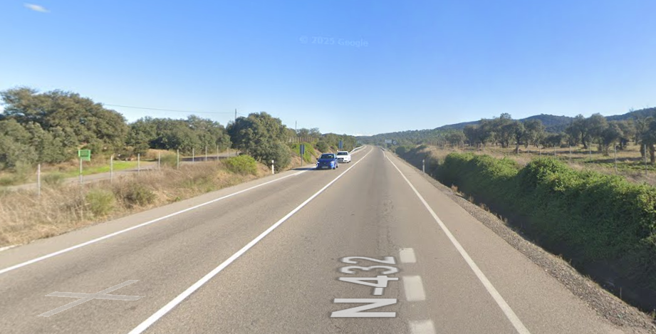 La N-432 estará cortada a partir del 4 de agosto por las obras de mejora del acceso sur a Badajoz
