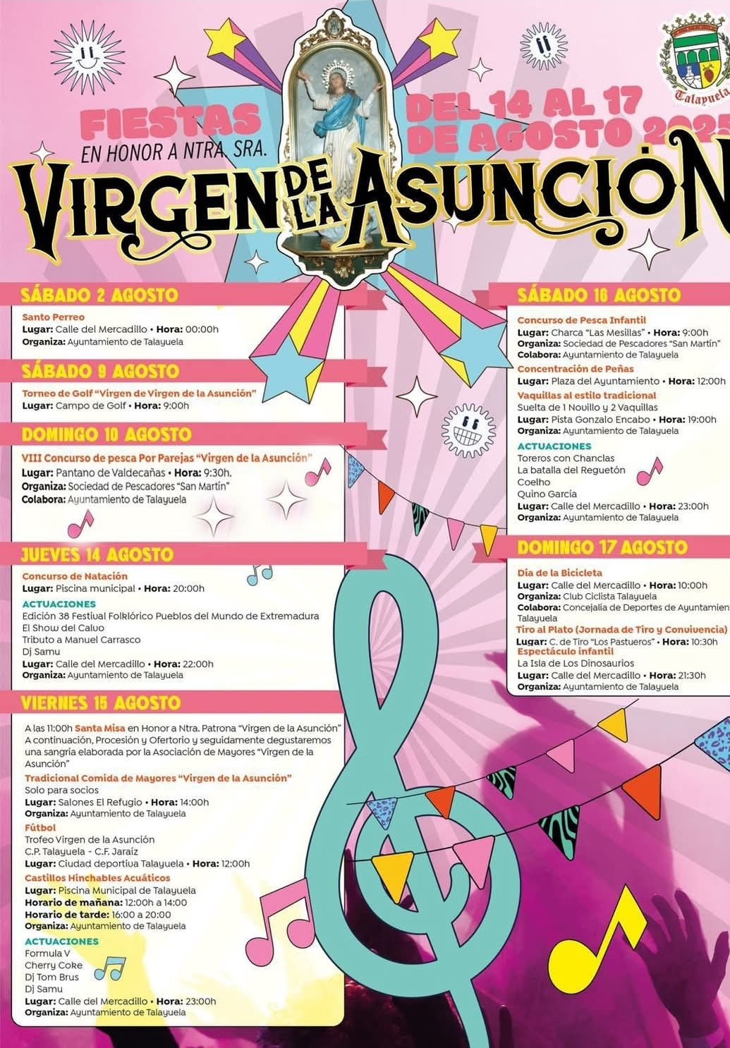 Fiesras talayuela virgen de la asuncion