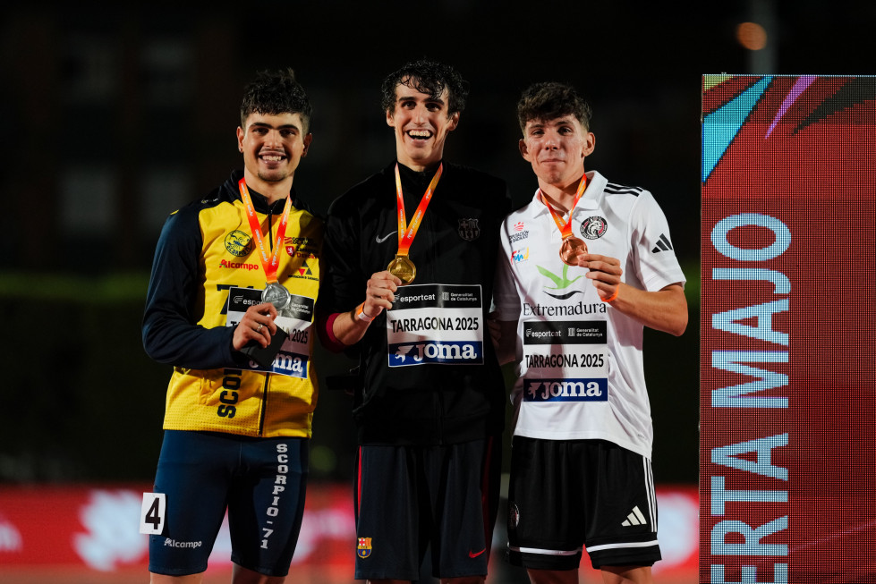 El pacense David Zurita conquista el bronce en los 400 metros del Campeonato de España