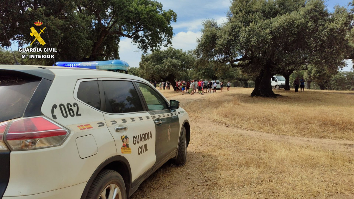 Guardia Civil, Incendio, Montehermoso,