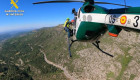 Evacuado en helicóptero a Plasencia un senderista herido en el norte de Cáceres