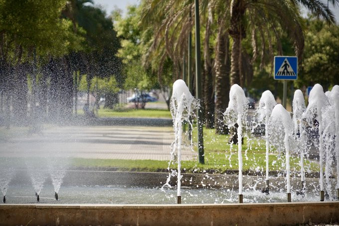 Badajoz refuerza el cuidado de sus más de 45 fuentes ornamentales