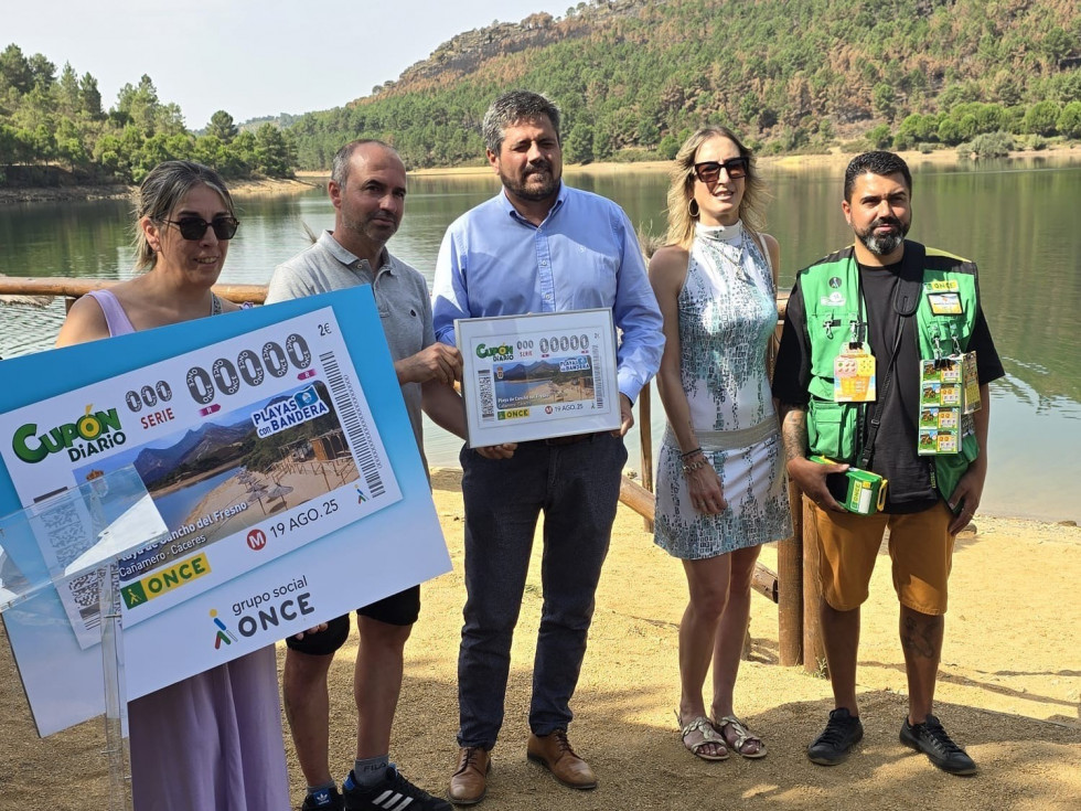 La Playa de Cancho del Fresno, protagonista del cupón de la ONCE del 19 de agosto