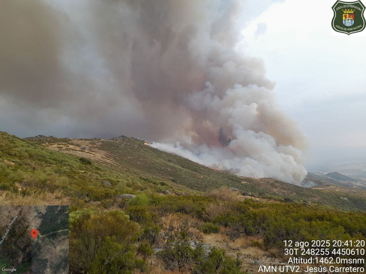 Incendio en extremadura